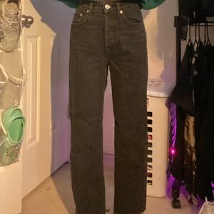 barely worn black zara jeans!